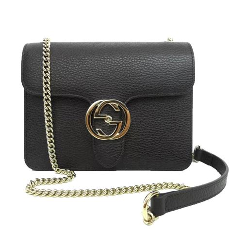 gucci brown leather crossbody|black Gucci crossbody purse.